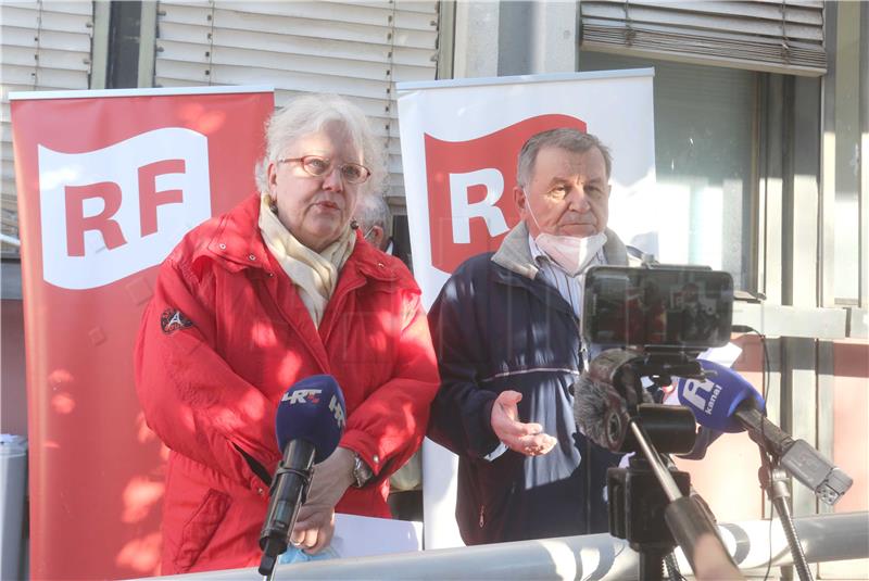 Konferencija za medije Radničke fronte Rijeka