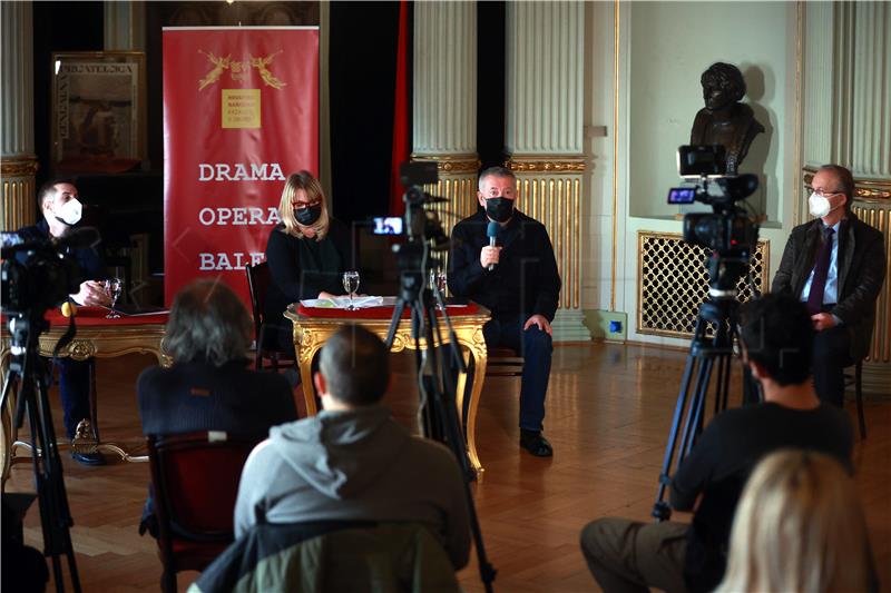 Konferencija za medije Hrvatskog narodnog kazališta u Zagrebu