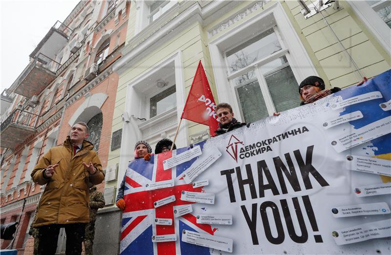 UKRAINE BRITAIN RALLY