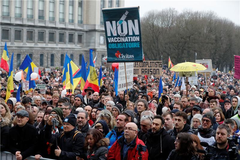 BELGIUM PROTEST PANDEMIC CORONAVIRUS COVID19