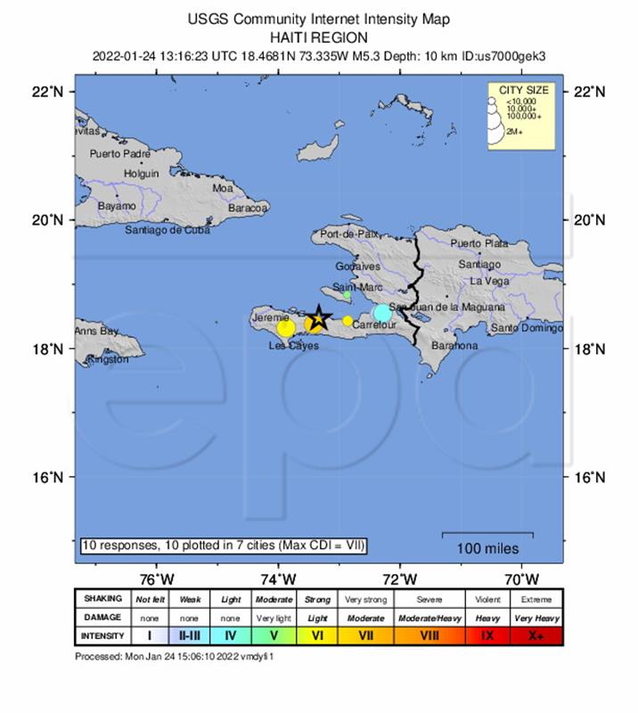 U potresu na Haitiju dvoje mrtvih