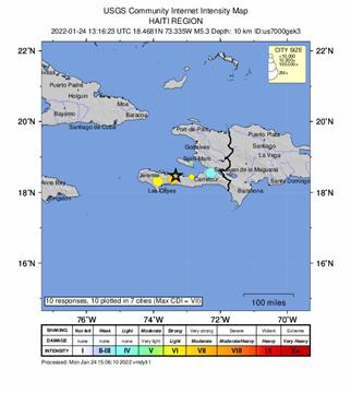 U potresu na Haitiju dvoje mrtvih