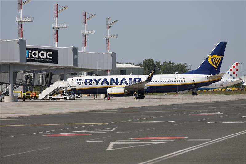 Ryanair's summer flight timetable connects Zagreb with 27 destinations