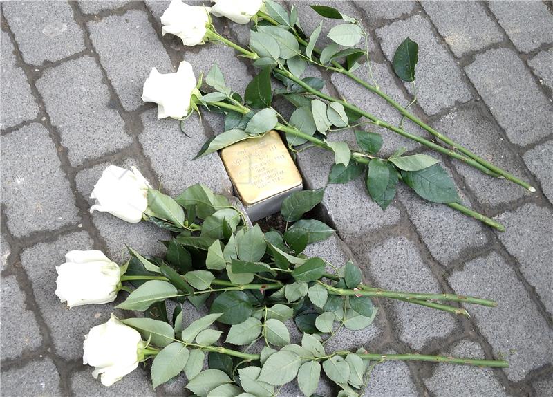 Stolperstein installed in memory of Križevci mayor Margulit