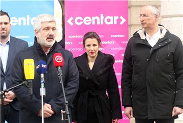 Tiskovna konferencija stranke Centar