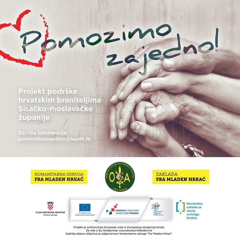 Humanitarna udruga fra Mladen Hrkać u projektu "Pomozimo zajedno"