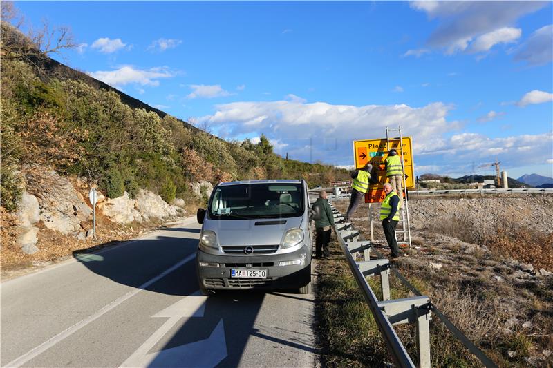 Zaobilazno oko Vrgorca za Ploče i Dubrovnik