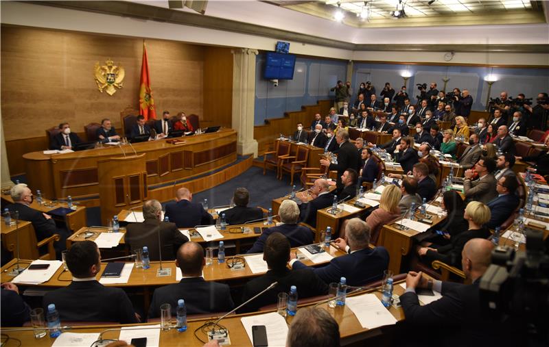 MONTENEGRO PARLIAMENT GOVERNMENT CONFIDENCE VOTE