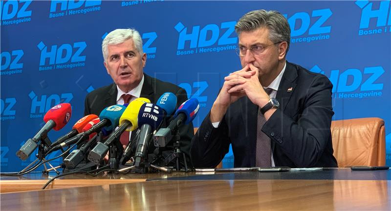 Čović: potpora HDZ-a RH i predsjednika Plenkovića oko izborne reforme