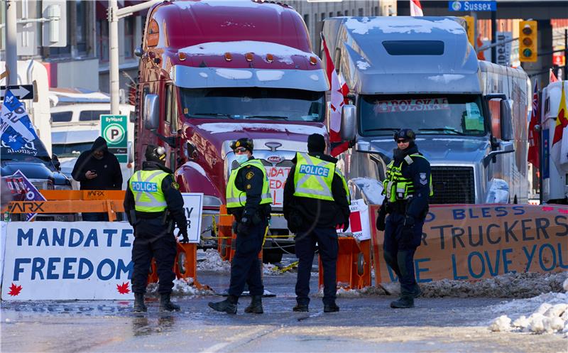 CANADA PROTEST TRUCKERS CORONAVIRUS COVID19 PANDEMIC