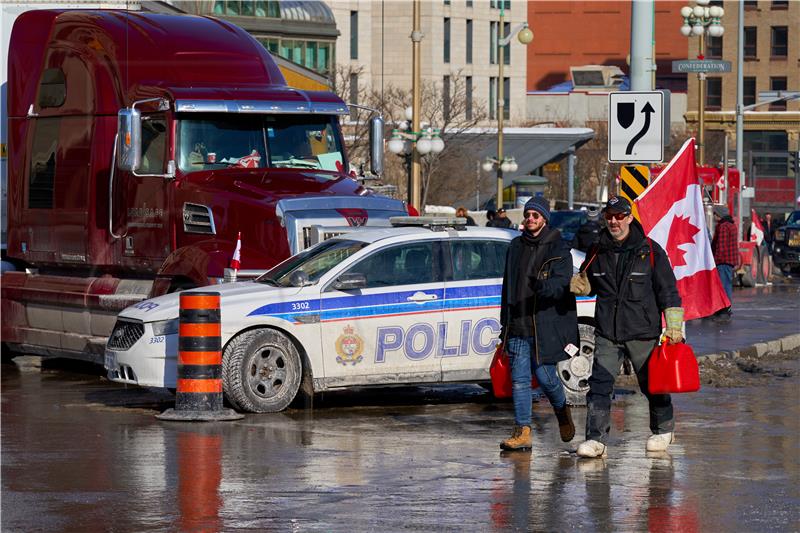 CANADA PROTEST TRUCKERS CORONAVIRUS COVID19 PANDEMIC