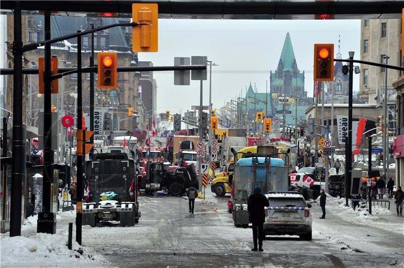 CANADA PROTEST TRUCKERS CORONAVIRUS COVID19 PANDEMIC