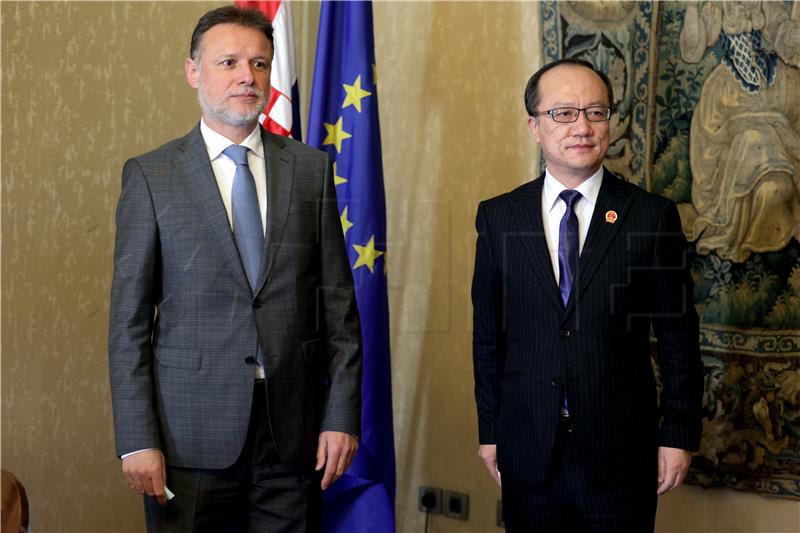 Jandroković receives British, Spanish and Chinese ambassadors