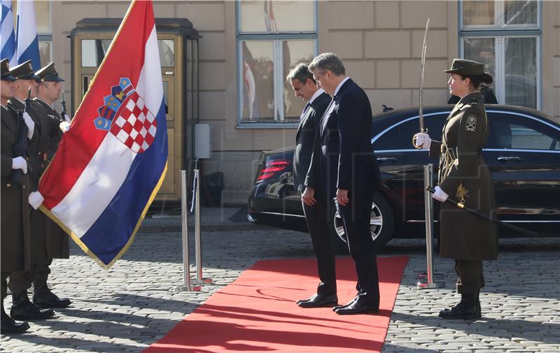 Andrej Plenković primio grčkog premijera Kiriakosa Micotakisa