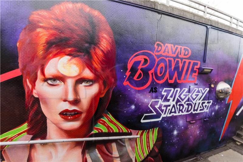 BRITAIN ARTS DAVID BOWIE MURAL