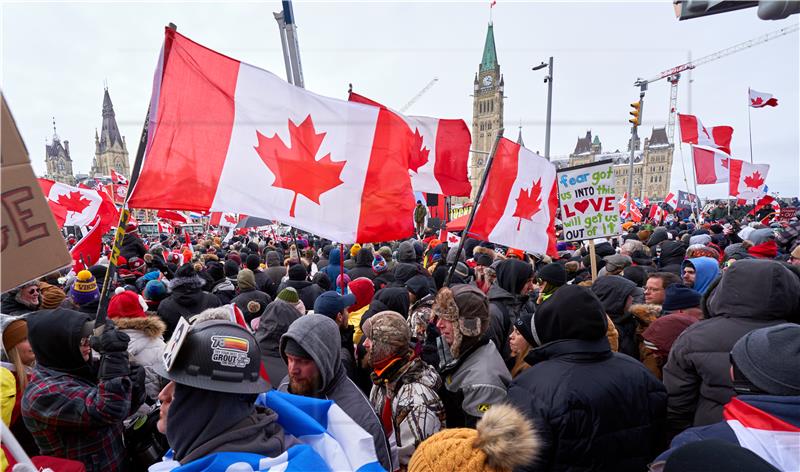 CANADA PROTEST TRUCKERS CORONAVIRUS COVID19 PANDEMIC