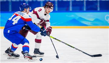 ZOI - hokej (m): Slovačka - Latvija 5-2