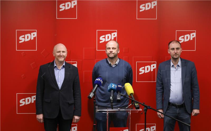 Konferencija za medije zagrebačkog SDP-a