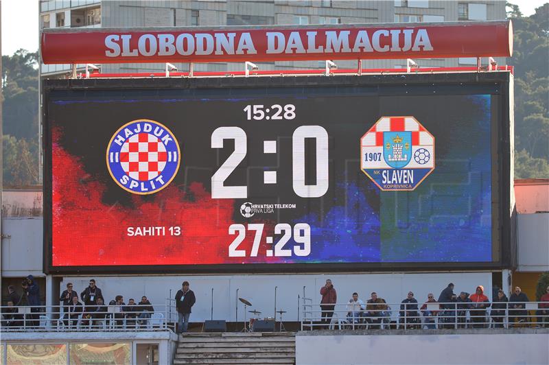 Utakmica Prve HNL Hajduk - Slaven Belupo