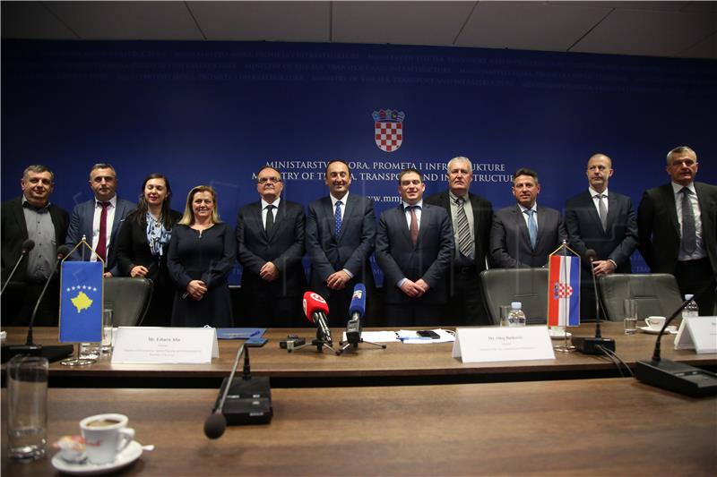 Ministers say Croatia and Kosovo will boost cooperation in transport, infrastructure