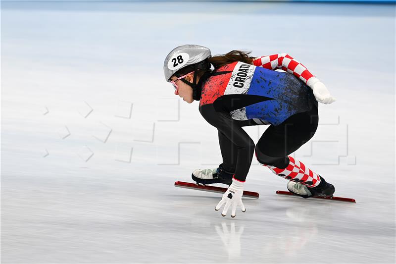 Valentina Aščić u četvrtfinalu dicipline 1500 m u brzom klizanju na kratkoj stazi