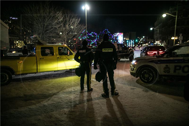 CANADA TRUCK DRIVERS PROTEST