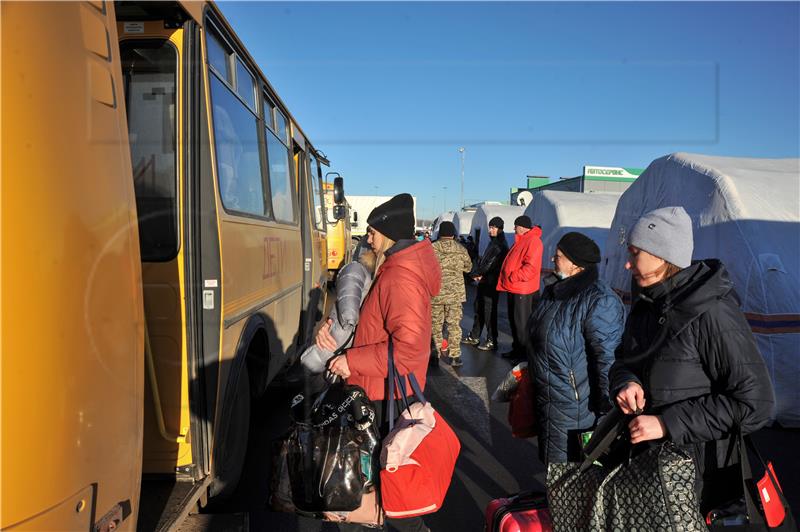 RUSSIA UKRAINE DONETSK EVACUATION