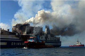 GREECE FERRY FIRE