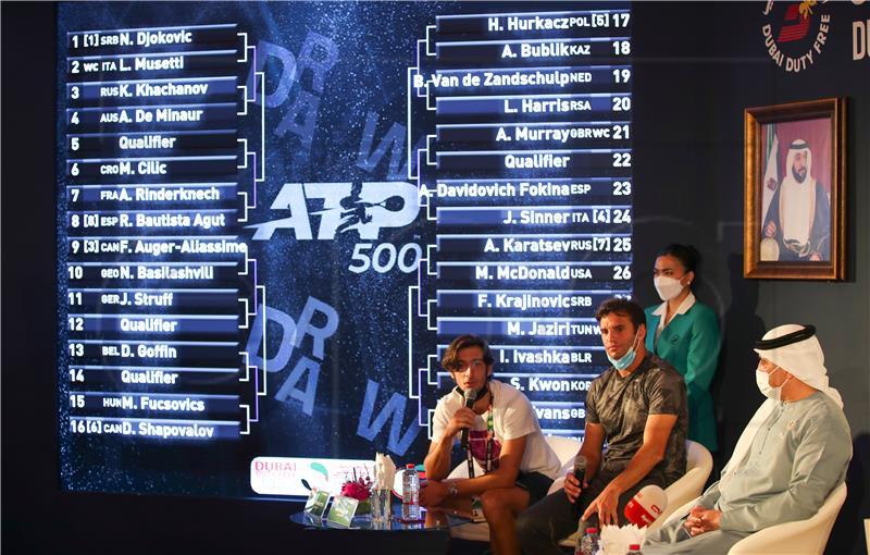 ATP Dubai: Čilić na kvalifikanta, Đoković protiv Musettija