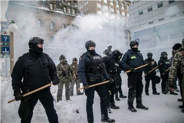 CANADA TRUCK DRIVERS PROTEST