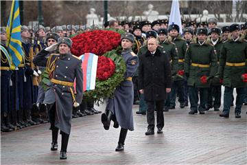 RUSSIA PUTIN WREATH LAYING CEREMONY