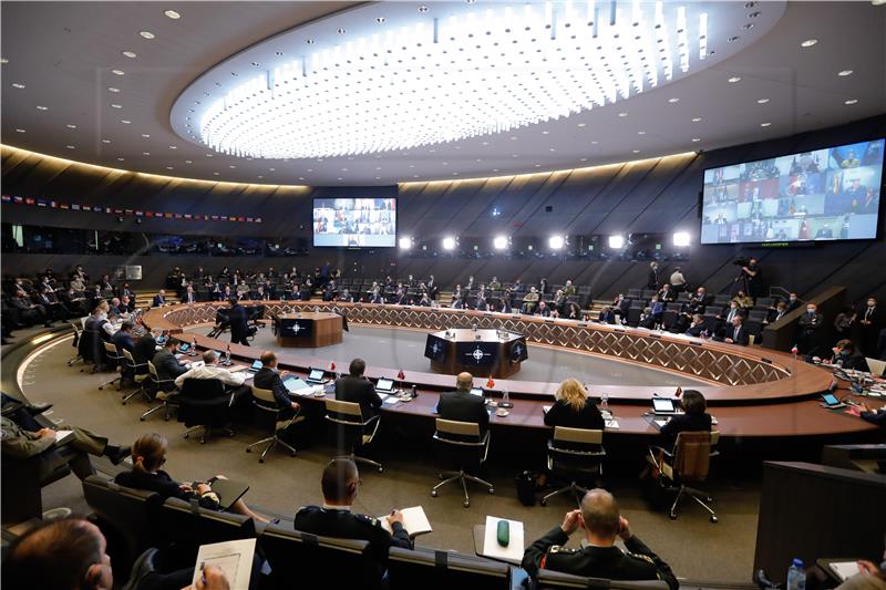 BELGIUM NATO VIRTUAL SUMMIT ON UKRAINE SITUATION