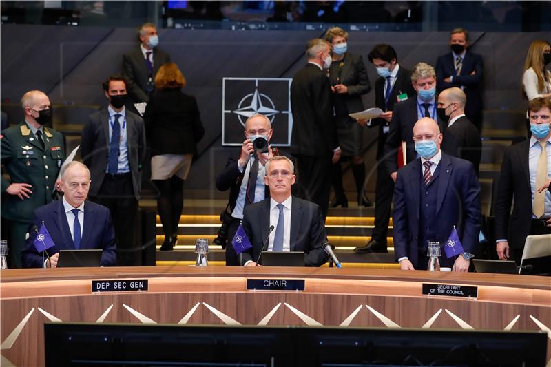 BELGIUM NATO VIRTUAL SUMMIT ON UKRAINE SITUATION