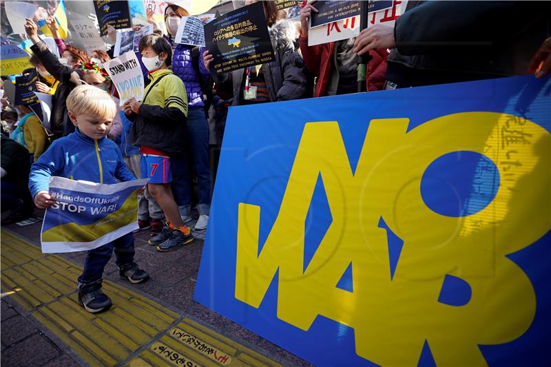 JAPAN PROTEST RUSSIA UKRAINE CONFLICT