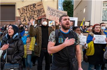 GERMANY PROTEST UKRAINE RUSSIA CONFLICT