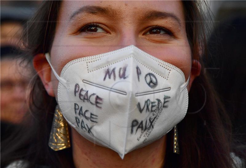 ITALY PROTEST UKRAINE RUSSIA CONFLICT