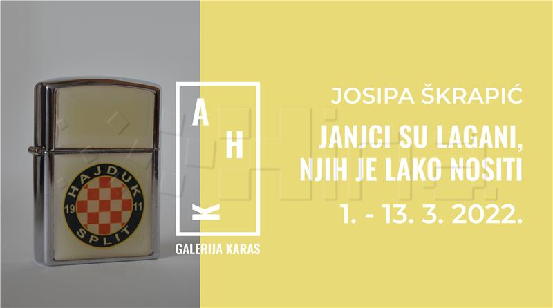 Izložba  "Janjci su lagani, njih je lako nositi" u Galeriji Karas