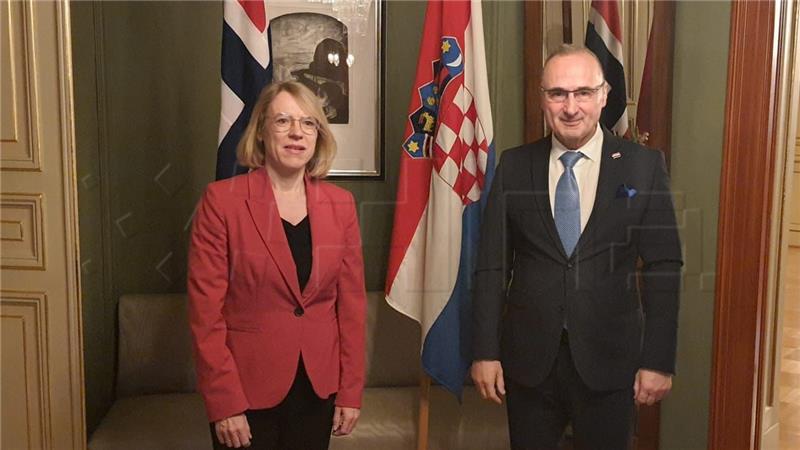 Norwegian and Croatian FMs meet in Oslo to discuss current affairs