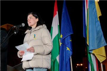 HUNGARY UKRAINE RUSSIA CONFLICT PROTEST