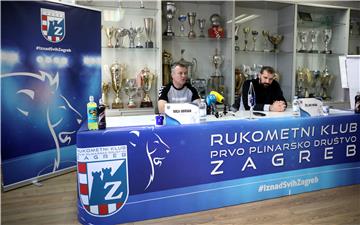 Konferencija za medije rukometnog kluba Prvo plinarsko društvo Zagreb