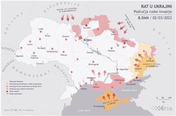 Rat u Ukrajini: Područje ruske invazije
