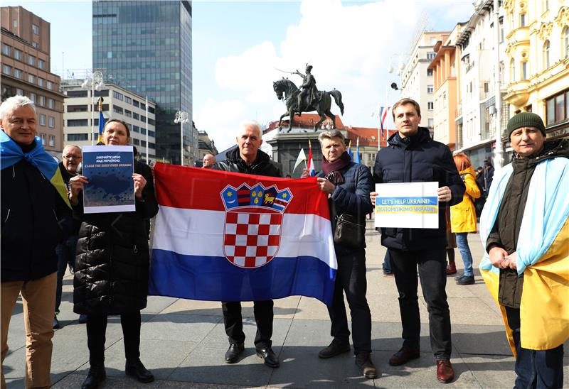 Skup u znak podrške Ukrajini, žrtvi ruske agresije