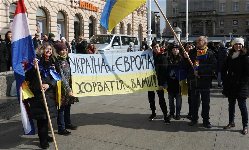 Skup u znak podrške Ukrajini, žrtvi ruske agresije