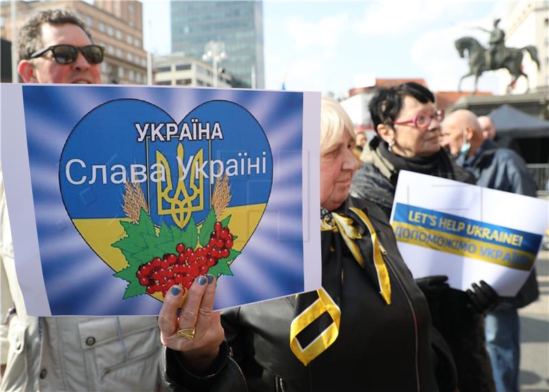 Rally of support for Ukraine starts in Zagreb