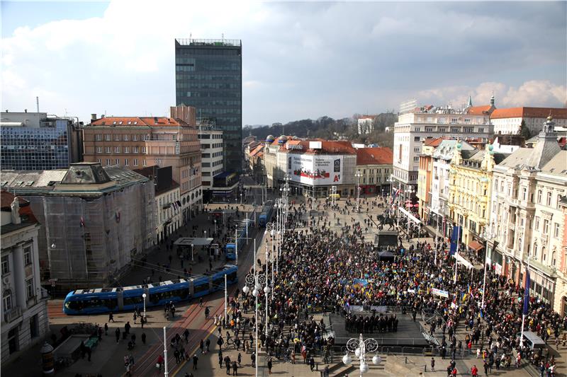 Skup u znak podrške Ukrajini, žrtvi ruske agresije