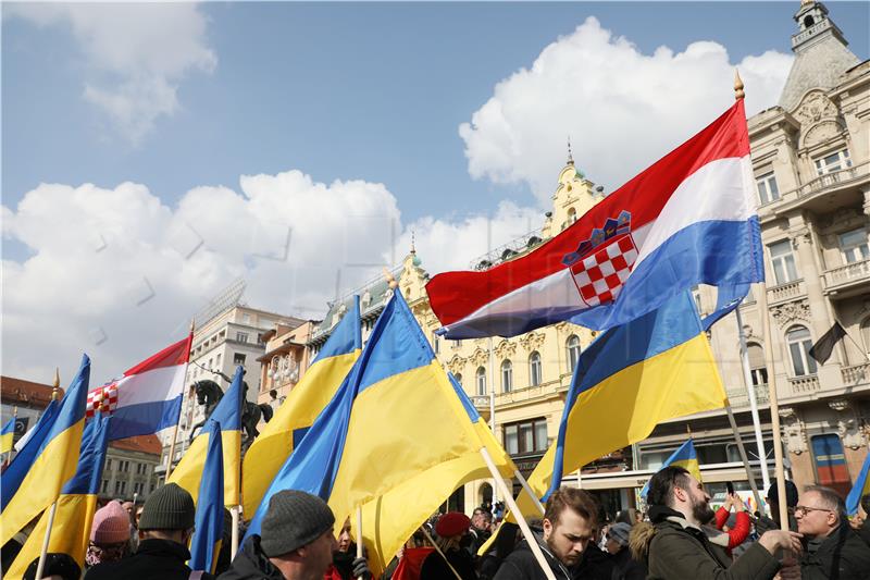 Skup u znak podrške Ukrajini, žrtvi ruske agresije