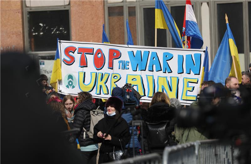 Skup u znak podrške Ukrajini, žrtvi ruske agresije