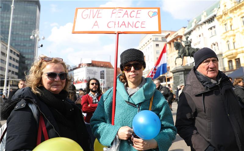 Skup u znak podrške Ukrajini, žrtvi ruske agresije