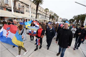 Split: Skup u znak podrške Ukrajini, žrtvi agresije od strane Rusije