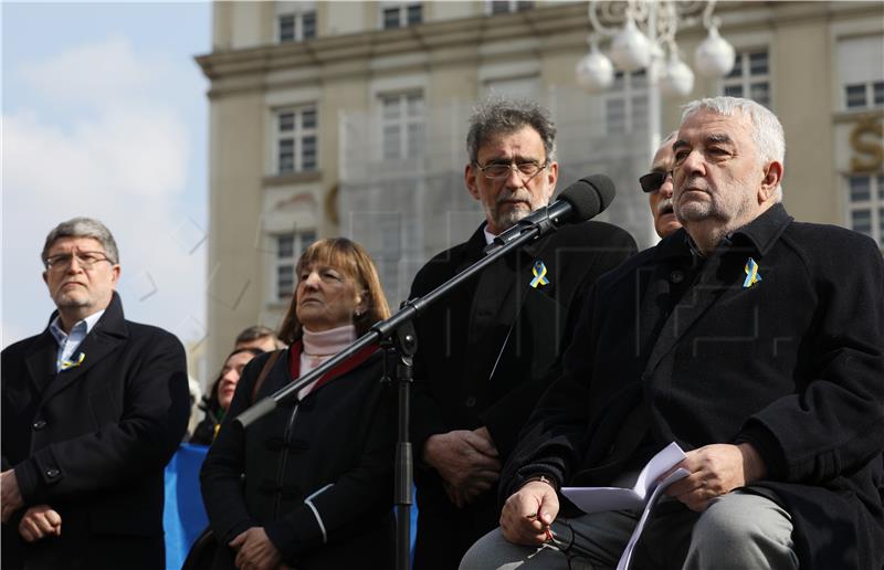 Skup u znak podrške Ukrajini, žrtvi ruske agresije